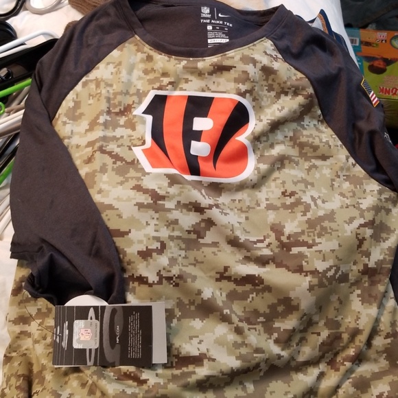 Womens nike bengals salute to service shirt - Picture 1 of 4